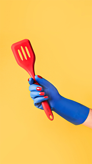 Com a Espátula de Silicone, cozinhar é muito mais fácil.