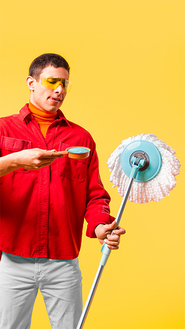 Um Mop bem cuidado é sinal de casa bem cuidada.