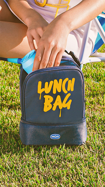 A Lunch Bag acompanha todos os rolês com muita praticidade.