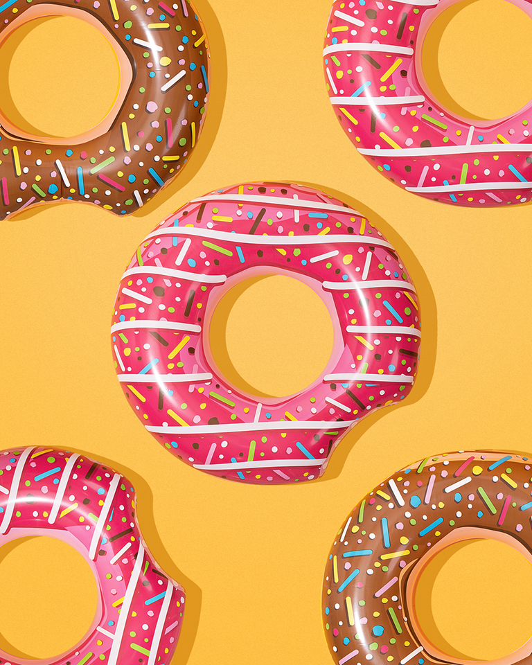 Com a Boia Donut dá pra aproveitar o calor sem fim.