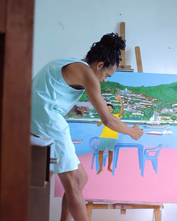 O artista, natural de Conceição do Almeida (BA), vive e trabalha como artista visual entre São Félix e Cachoeira, cidades do recôncavo da Bahia.
Marcos faz experimentações com gravura, pintura e desenho partindo do cotidiano vivido na cultura do Recôncavo, representando questões que compõem tanto sua identidade como as identidades dos sujeitos 👌
Nós curtimos muito a forma como ele representou a #MolezinhaMor !
O vídeo, produzido por @eumarvin / @ode.producoes , também ficou incrível, né? 👏
#MolezinhaMor #BonsMomentos