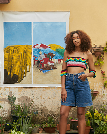A paulista de Caraguatatuba trabalha com técnicas de pintura xilogravura e fotografia, buscando sempre despertar reflexões sobre a rotina e a realidade do povo brasileiro.
Convidamos a Manu para ilustrar a sua visão da #MolezinhaMor e curtimos muito o resultado 🧡